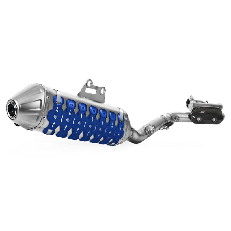 POLISPORT ARMADILLO 4 STROKE MUFFLER GUARD - BLUE 