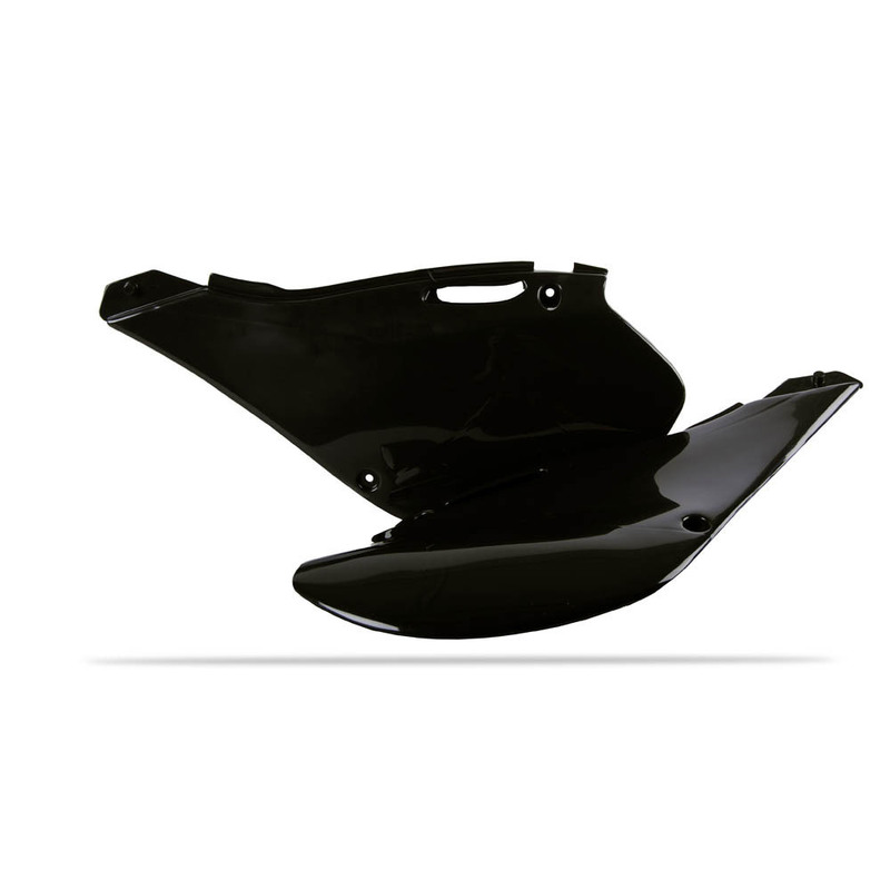 POLISPORT SIDE COVERS KAWASAKI KX125/250 99-02 - BLACK