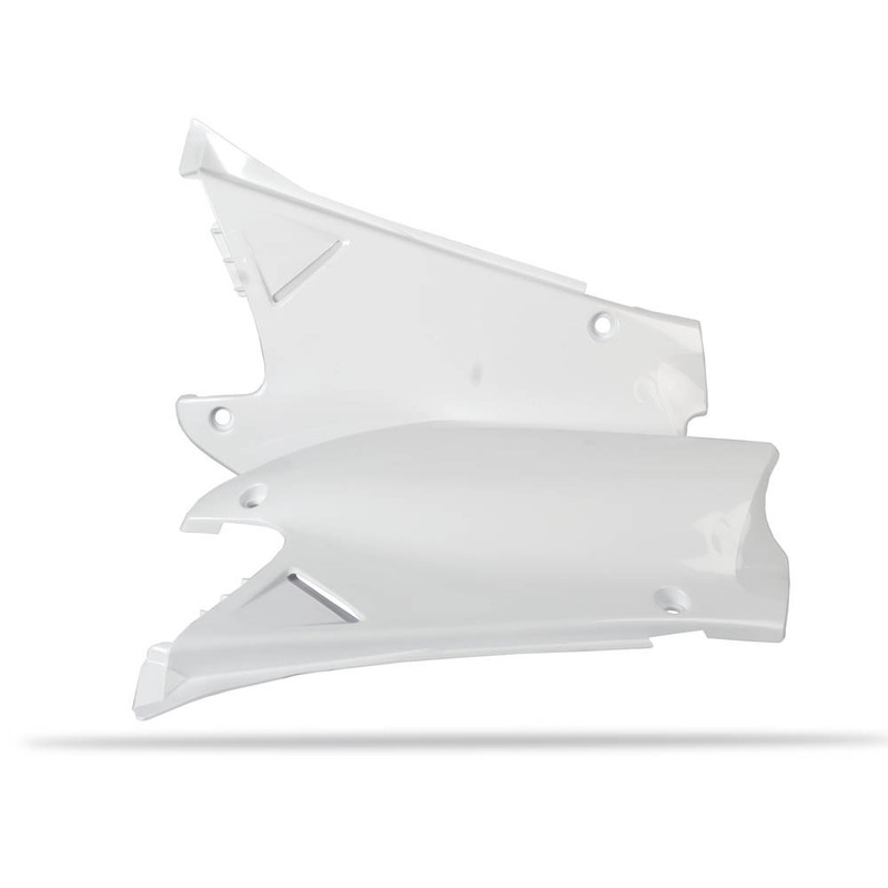 POLISPORT SIDE COVERS HONDA CR125/250 00-01 - WHITE