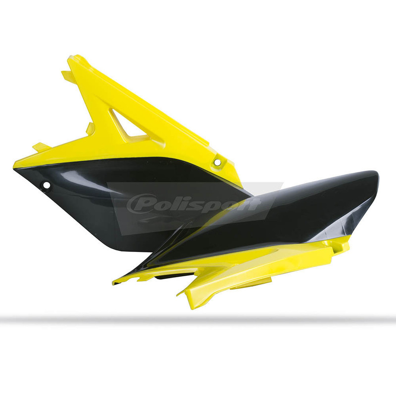 POLISPORT SIDE COVERS SUZUKI RM-Z250 10-17 - YELLOW/BLACK