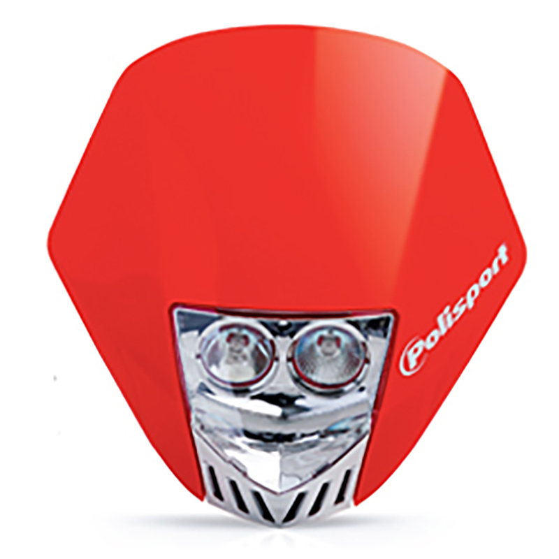 POLISPORT HMX DUAL HALOGEN HEADLIGHT - HONDA RED