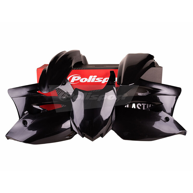 POLISPORT PLASTICS MX KIT KAWASAKI KX450F 13-15 - BLACK