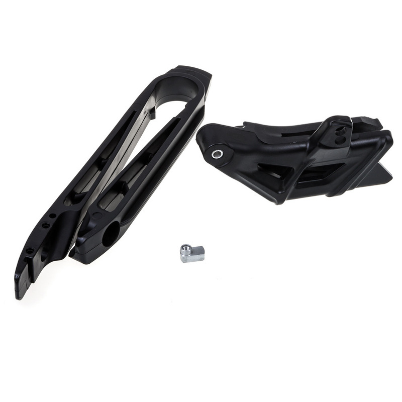 POLISPORT CHAIN GUIDE & SLIDER KIT KTM SX/SX-F 07-10 - BLACK