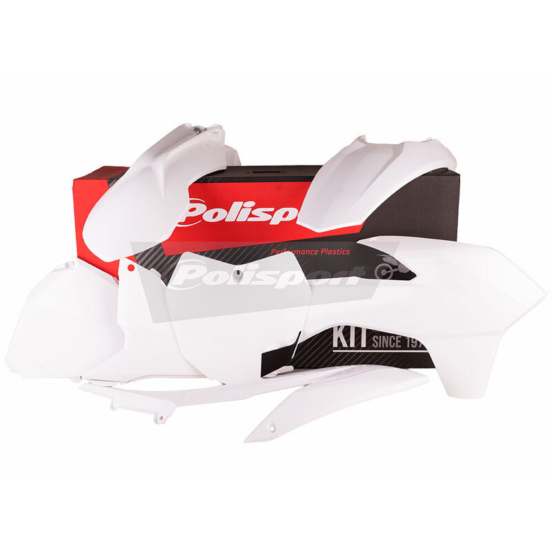 POLISPORT PLASTICS MX KIT KTM SX/SX-F 13-15 - WHITE