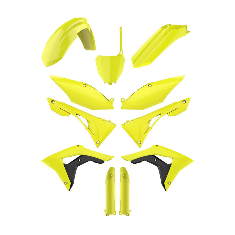 POLISPORT MX KIT HONDA CRF250R 18-20/CRF450R 17-20 - FLUORO YELLOW - INCLUDES FORK GUARDS 