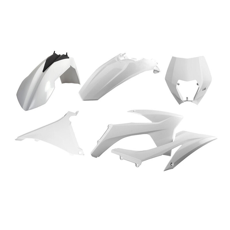 POLISPORT ENDURO KIT KTM EXC/EXC-F 12-13 - WHITE (INCL. HEADLIGHT SURROUND)