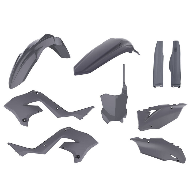 POLISPORT MX RESTYLING KIT KAW KX125/250 04-08 - NARDO GREY 