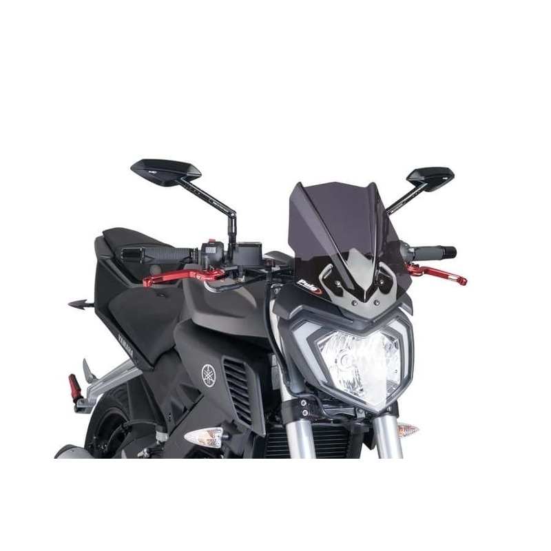 Puig New Generation Sport Screen For Yamaha MT-125 (2014 - 2019) - Dark Smoke