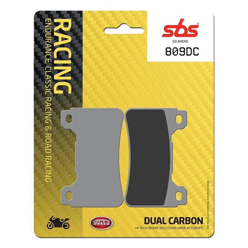 SBS FRICTION - Dual Carbon Front Brake Pads - (Track Use)