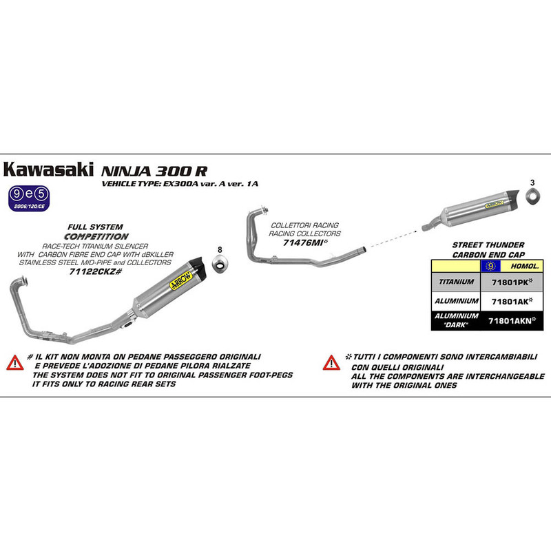 ARROW Collectors Racing 2:1 Stainless 