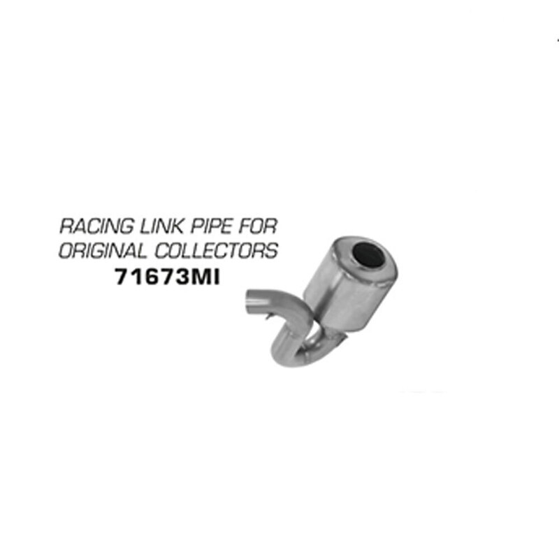 ARROW 71673MI : Link Pipe Stainless Racing Non-Cat