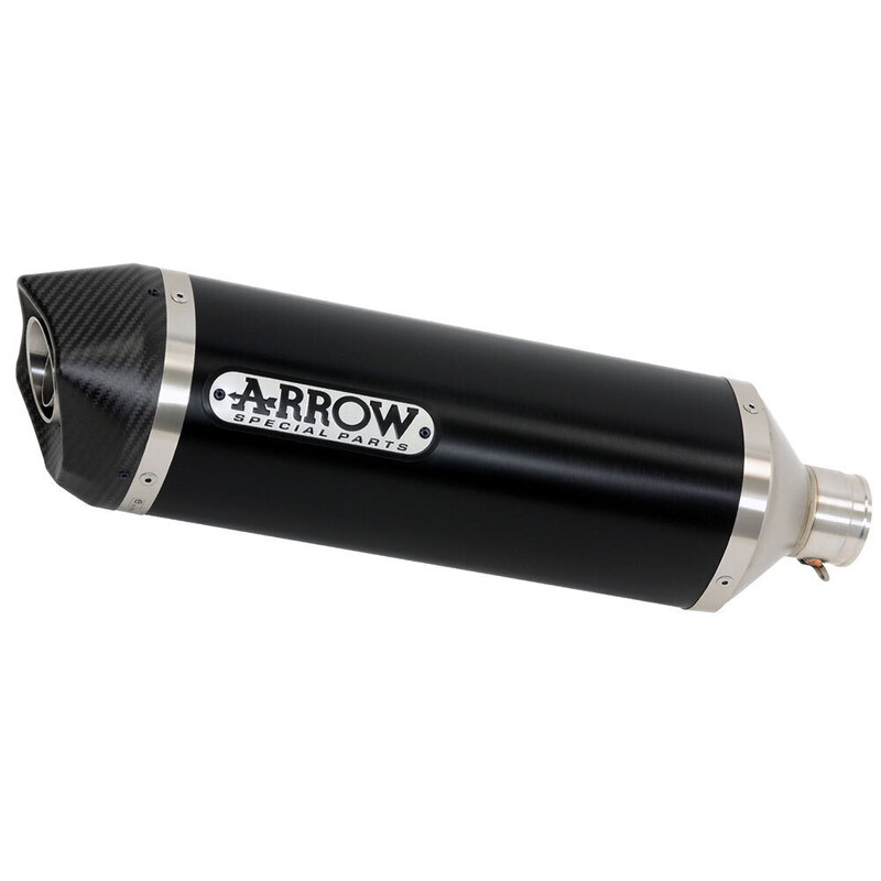 ARROW Silencer Race-TECH Aluminium Dark with Carbon Fibre End Cap 