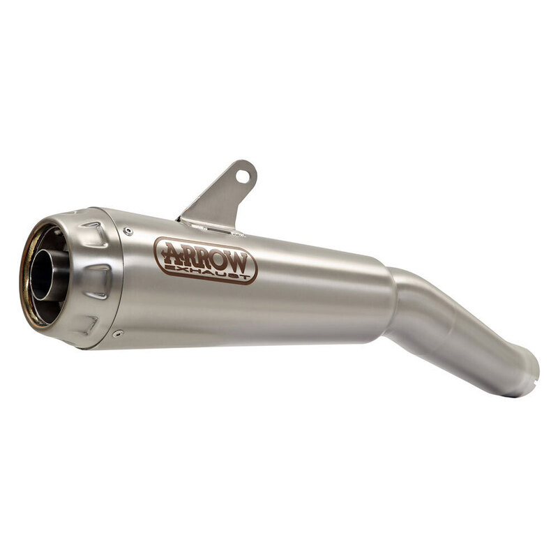 ARROW Silencer PRO-RACING Nichrom Silver with Steel End Cap 