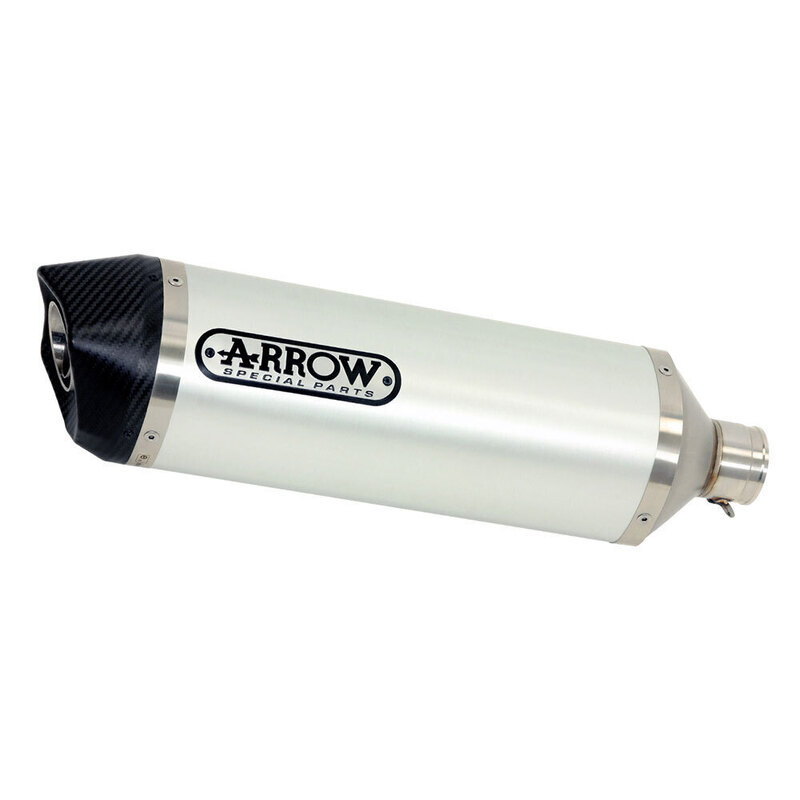 ARROW Silencer 71890AK RACE-TECH Aluminium Silver with Carbon Fibre End Cap