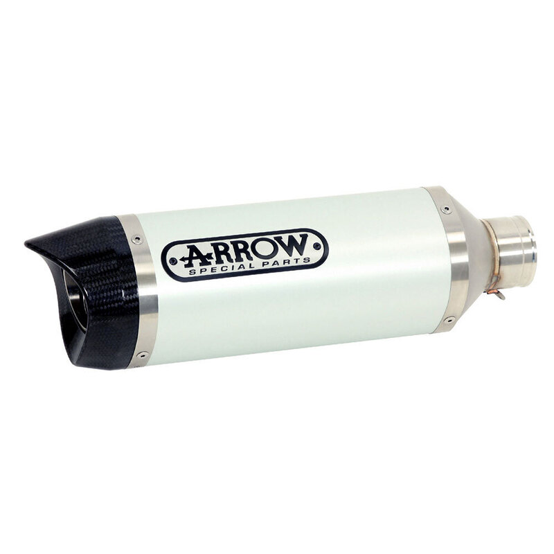 ARROW 71892AK - Silencer : THUNDER Aluminium Silver with Carbon Fibre End Cap<br>HONDA CB / CBR 650R for 2019 >> 