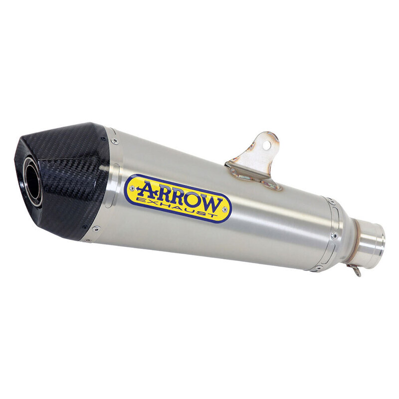 ARROW 71892XKI - Silencer : X-KONE Nichrom Silver with Carbon Fibre End Cap<br>HONDA CB / CBR 650R for 2019 >> 