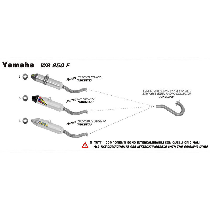 ARROW Collector - Racing Stainless YAMAHA