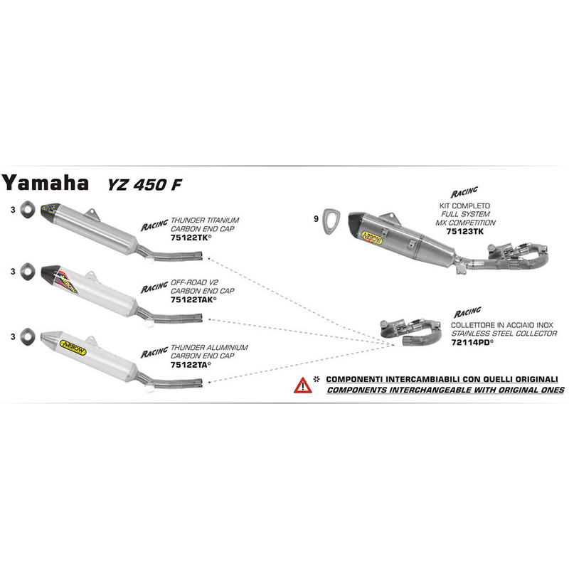 ARROW Collector - Racing Stainless YAMAHA