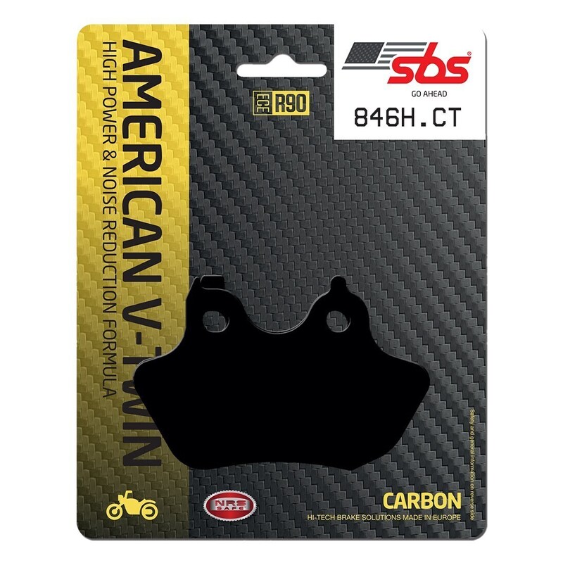 SBS FRICTION - Carbon Tech Rear H-D Brake Pads