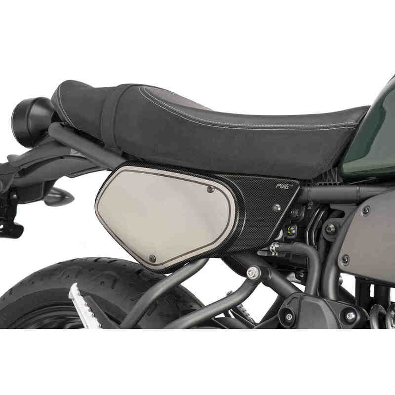 Puig Retro Side Covers For Yamaha XSR700 (2016 - Onwards) - Matte Black