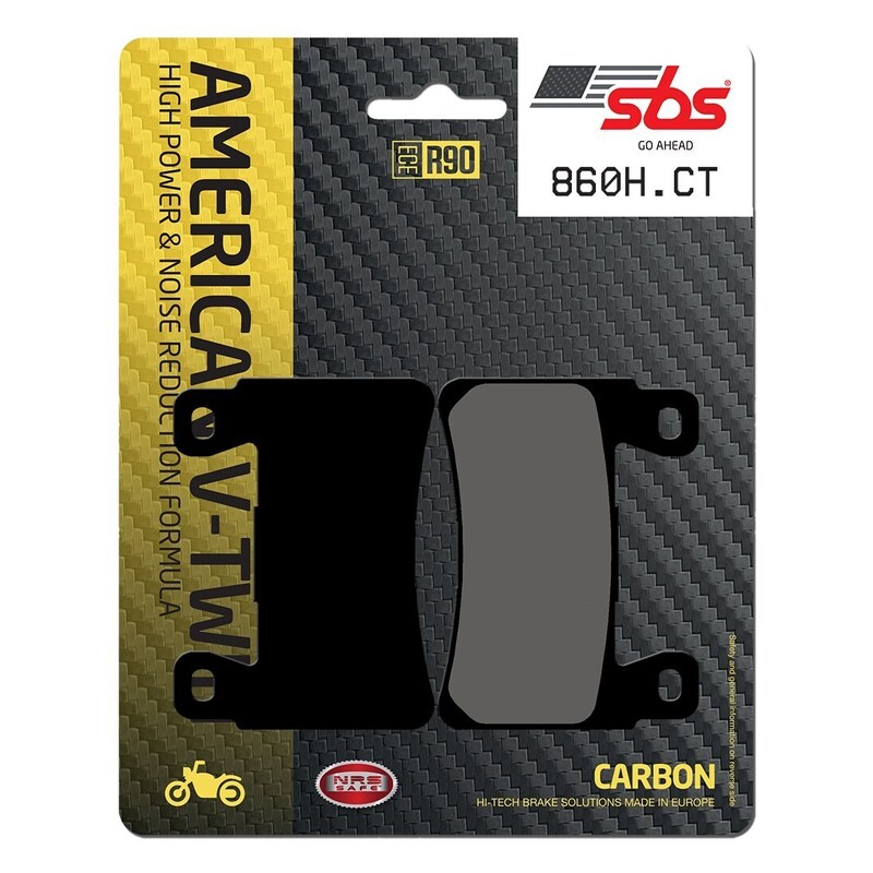 SBS FRICTION - Carbon Tech Front H-D Brake Pads
