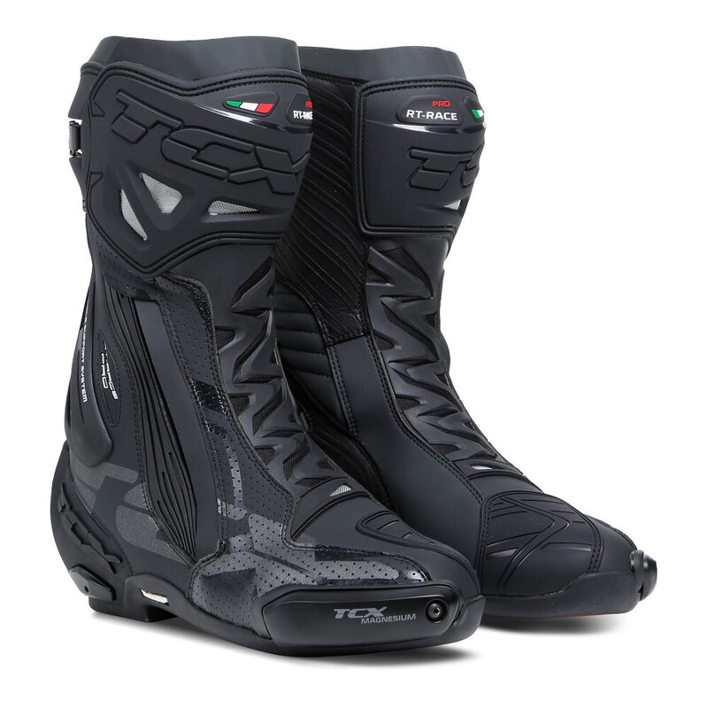 TCX RT-RACE PRO AIR BOOTS BLACK/ REFLEX 38