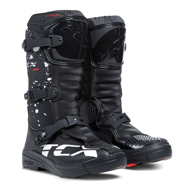 TCX COMP KID BOOTS BLACK/ WHITE EU 29