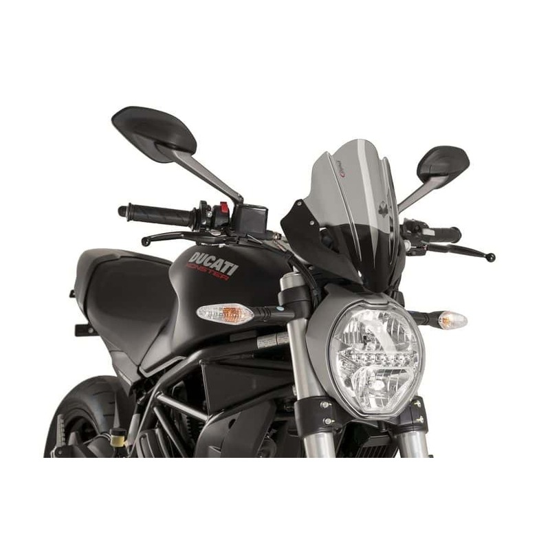 Puig New Generation Touring Screen Compatible With Various Ducati Monster Models (Dark Smoke)