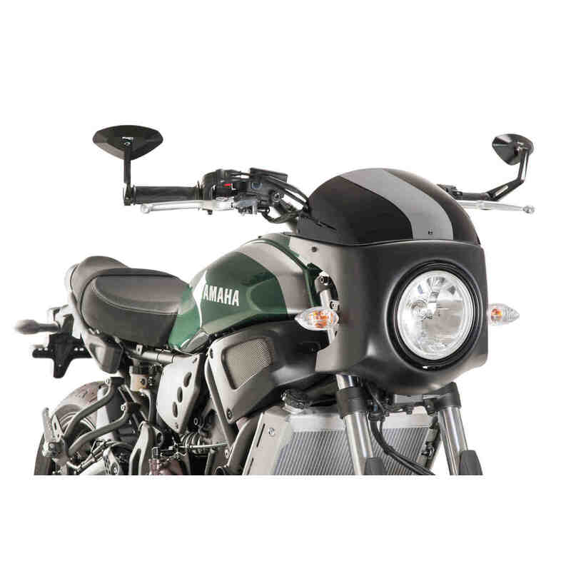 Puig Retro Semi Fairing Compatible With Yamaha XSR700 2016 - Onwards (Black)