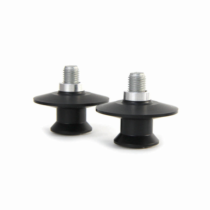 PICK UP KNOB REAR STAND CURVED S/ARM BLACK 10MM