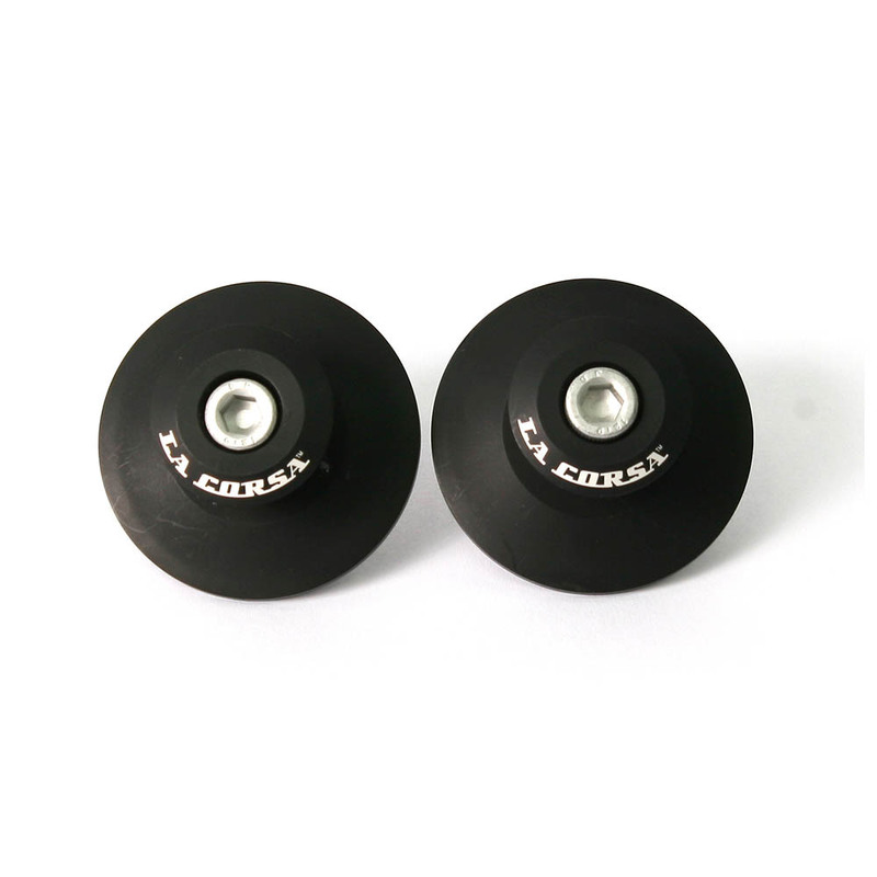 PICK UP KNOB REAR STAND CURVED S/ARM BLACK 6MM