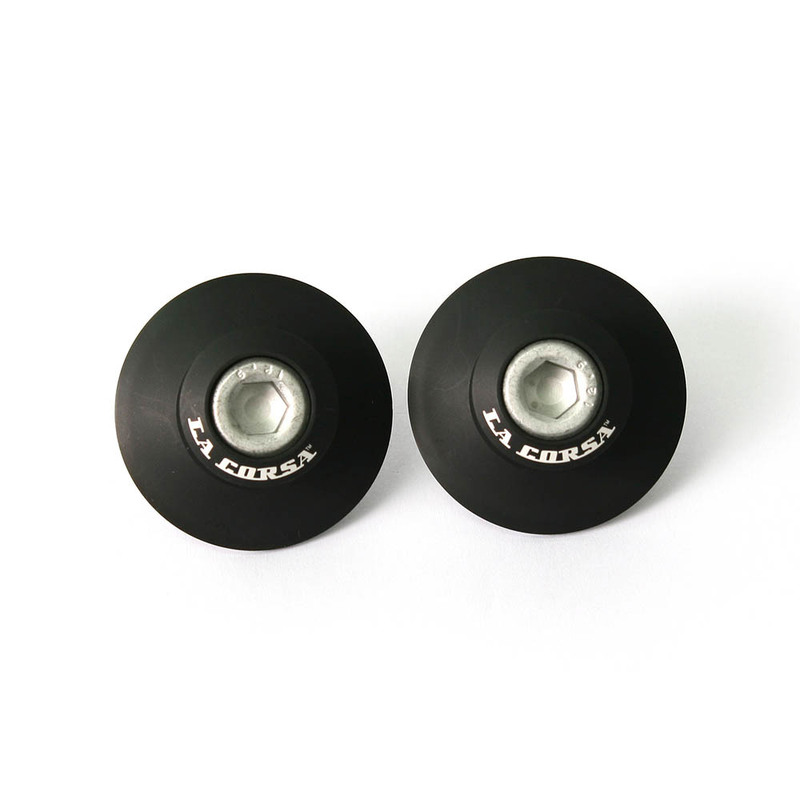 PICK UP KNOB REAR STAND CURVED S/ARM BLACK 8MM
