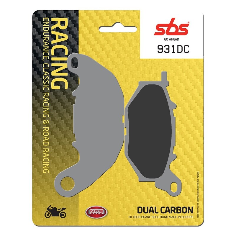 SBS FRICTION - Dual Carbon Front Brake Pads - (Track Use)