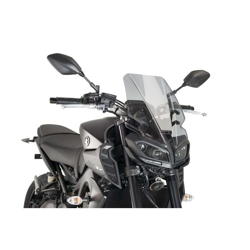 Puig Naked New Generation Touring Windshield To Suit Yamaha MT-09 2017 (Smoke)