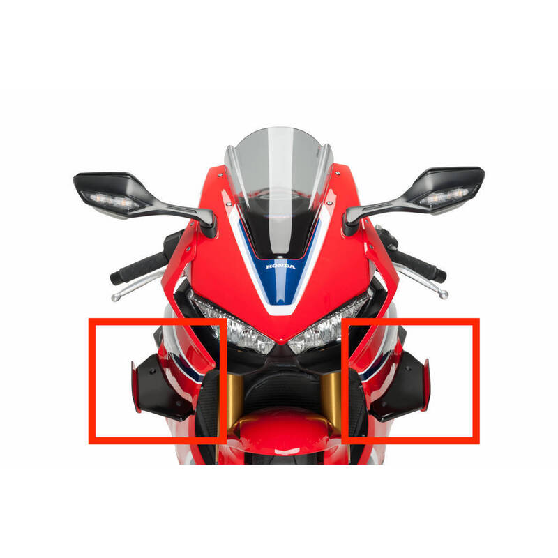 Puig Downforce Sport Spoiler Compatible With Honda CBR1000RR Fireblade/SP/SP2 2017 - 2019 (Red)