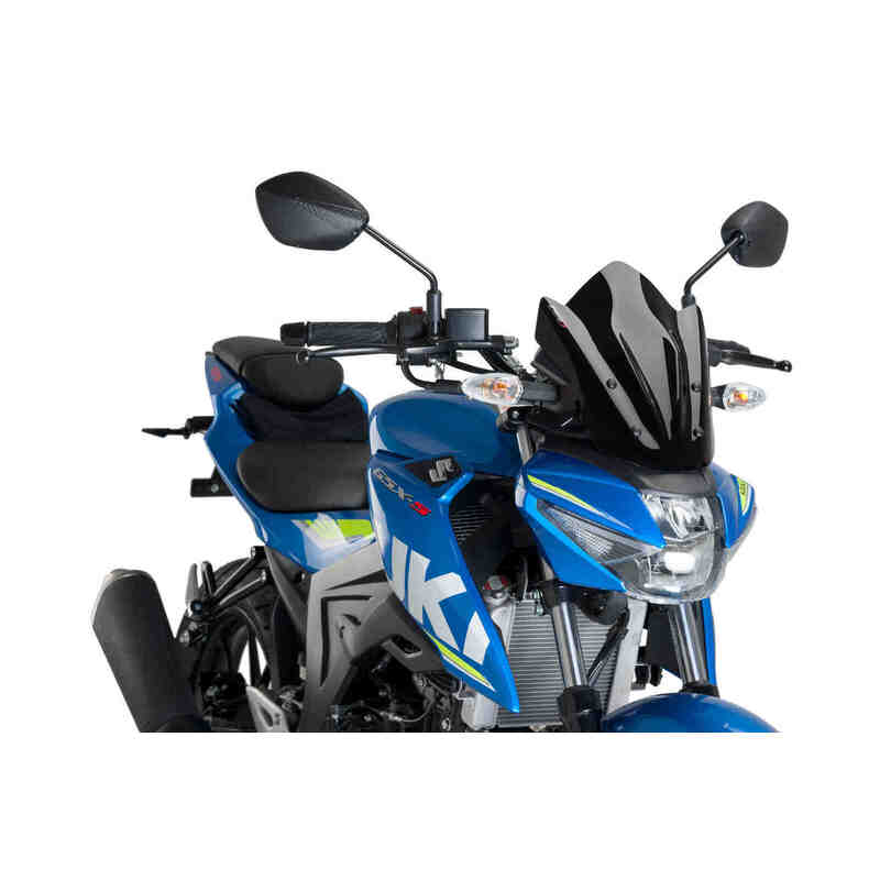 Puig New Generation Sport Screen Compatible With Suzuki GSX-S125 2017 - Onwards (Black)