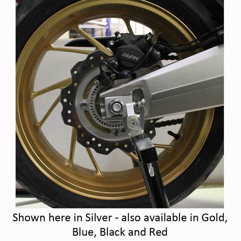 CHAIN ADJUSTER WITH PICK UP SPOOLS CB650F,CB650R,CBR650F & CBR650R 14-23 - GOLD