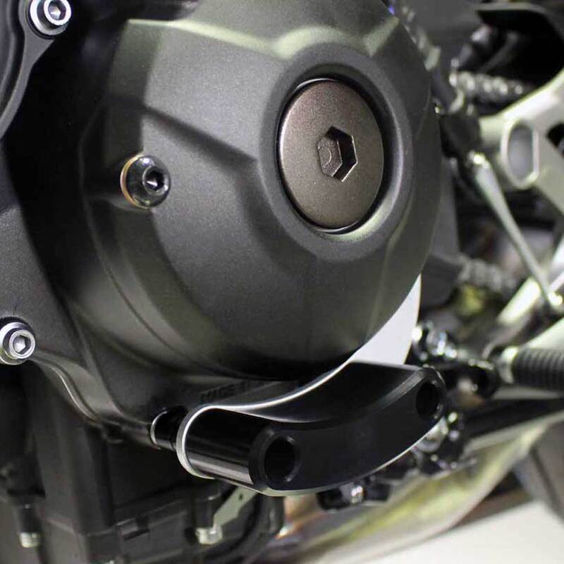 OGGY CASE SAVER YAMAHA MT-09 & MT-09 SP 13-20, TRACER 900 15-20 & XSR 900 16-21 (Black Knobb)