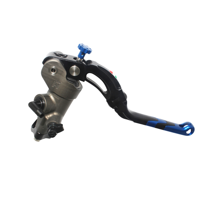 Accossato Brake Master Cylinder CNC 19x20 with blue Revolution lever