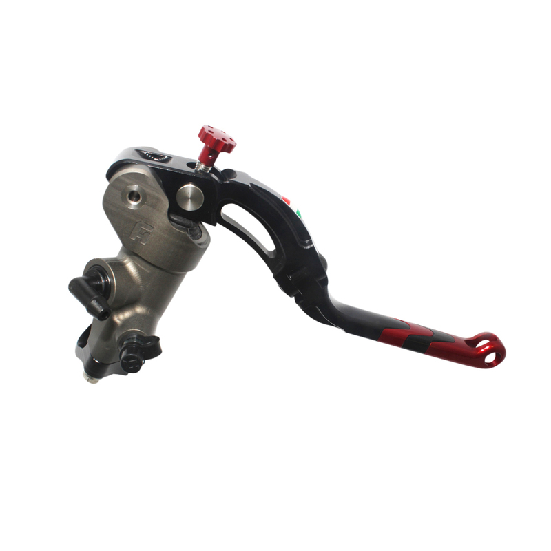 Accossato Brake Master Cylinder CNC 19x20 with red Revolution lever