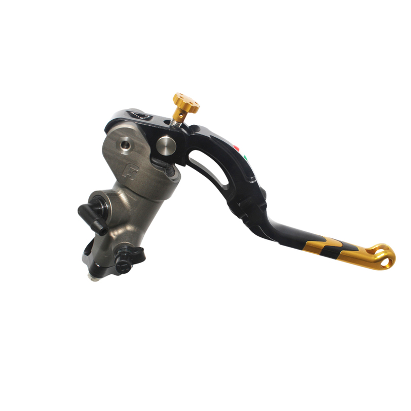 Accossato Brake Master Cylinder CNC 19x20 with gold Revolution lever