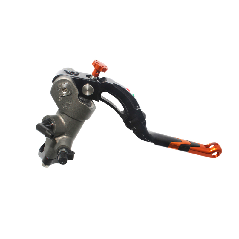 Accossato Brake Master Cylinder CNC PRS 19x17-18-19 with orange Revolution lever