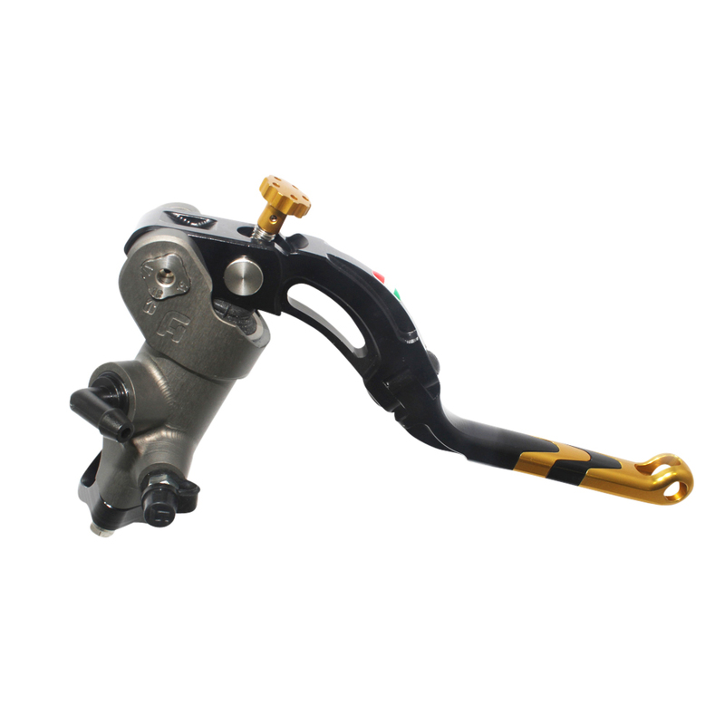 Accossato Brake Master Cylinder CNC PRS 19x17-18-19 with gold Revolution lever