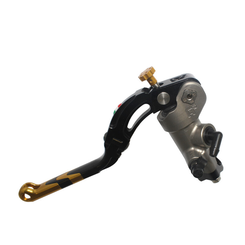 Accossato Clutch Master Cylinder CNC PRS 16x15-16-17 with gold Revolution lever