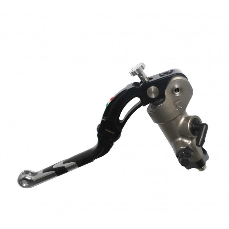 Accossato Clutch Master Cylinder CNC 16x18 with silver Revolution lever