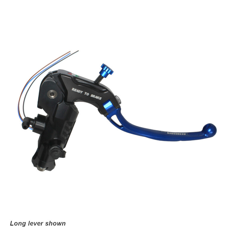 Accossato Brake Master Cylinder Ready-to-Brake CNC 19x18 short blue folding lever