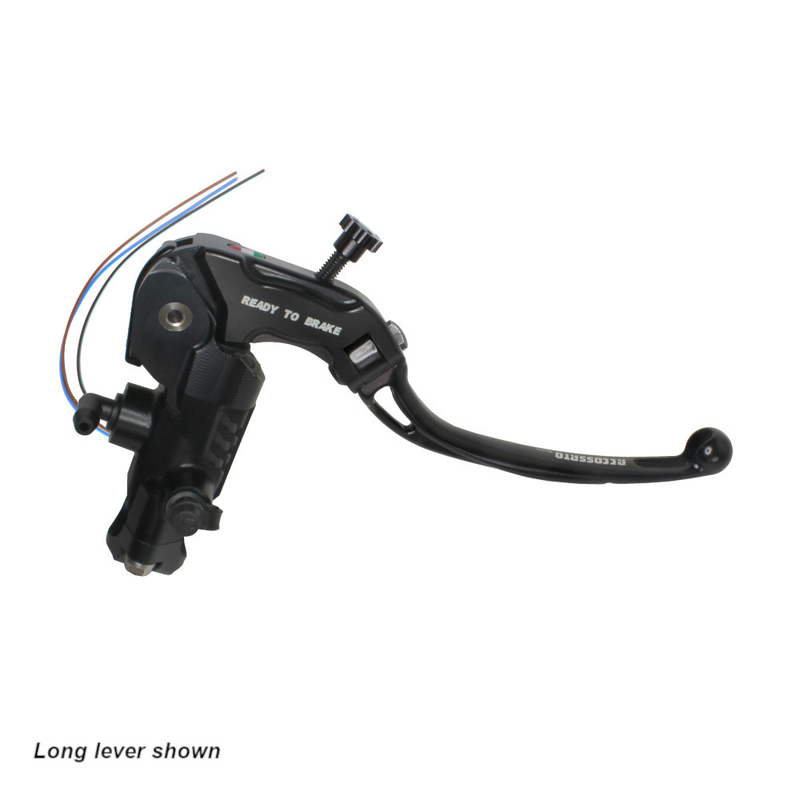 Accossato Brake Master Cylinder Ready-to-Brake CNC 19x18 short black folding lever