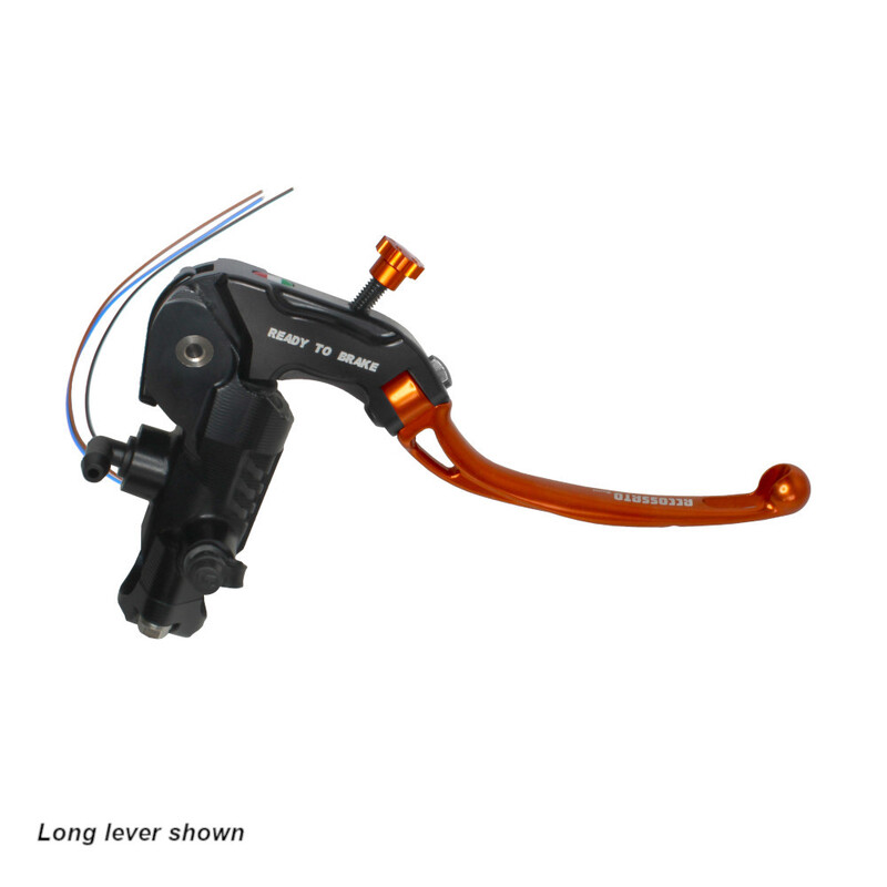 Accossato Brake Master Cylinder Ready-to-Brake CNC 19x18 short orange folding lever