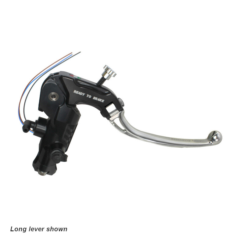 Accossato Brake Master Cylinder Ready-to-Brake CNC 19x18 short silver folding lever