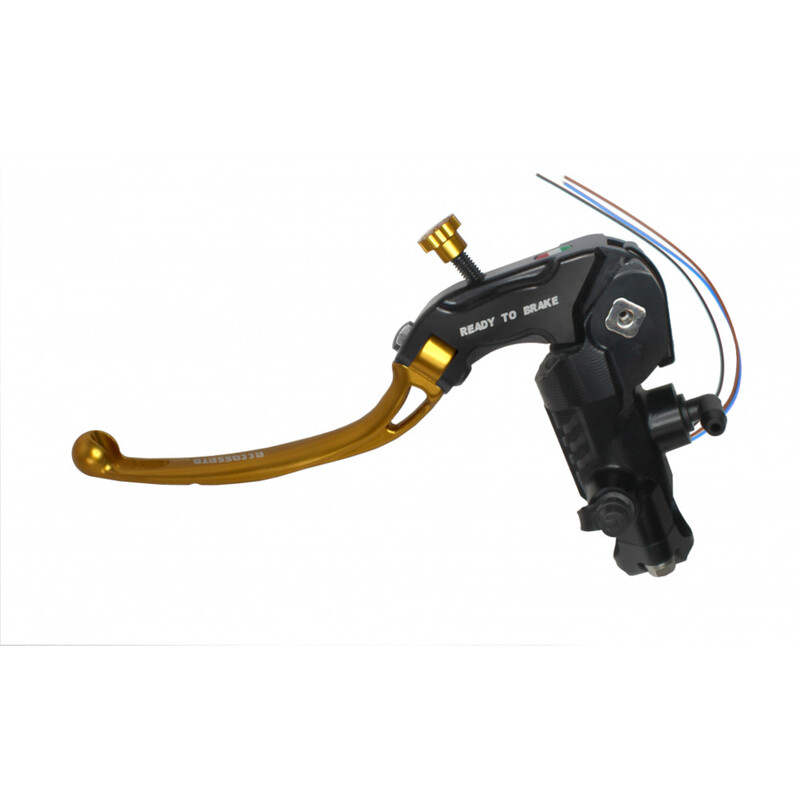 Accossato Clutch Master Cylinder Ready-to-Brake PRS 16x15-16-17 long gold folding lever